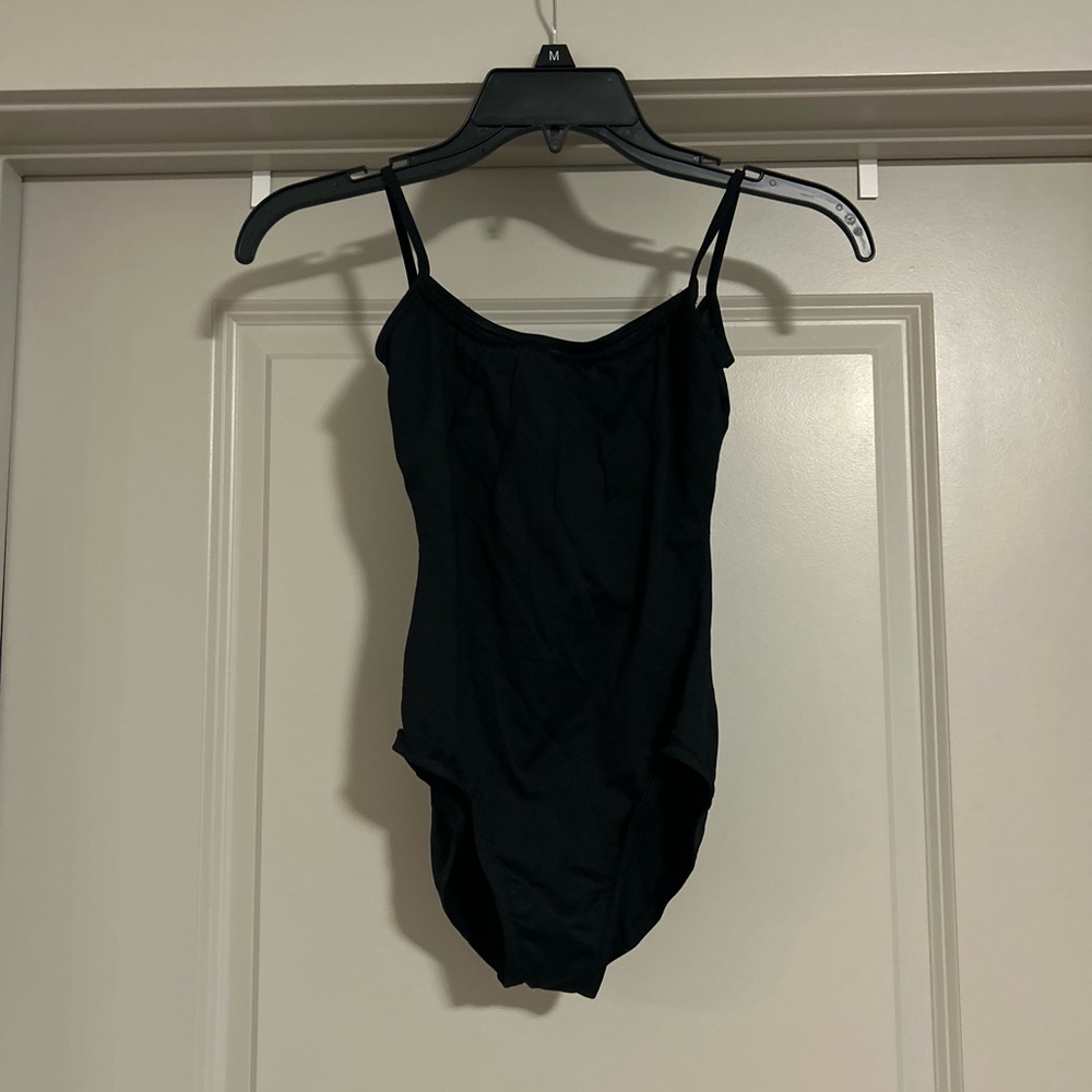 Petite adult black leotard